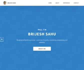 Brijeshsahu.com(Brijesh Sahu) Screenshot