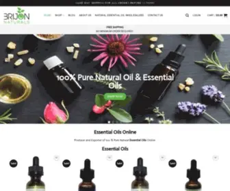 Brijonnaturals.com(Essential Oils Online) Screenshot