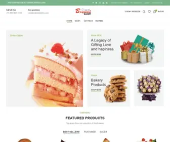 BrijWasibakery.com(Brijwasi bakery) Screenshot