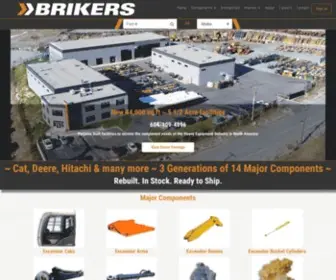 Brikers.com(Cat, Deere, Hitachi, Komatsu, 3 Generations of Excavator Components) Screenshot