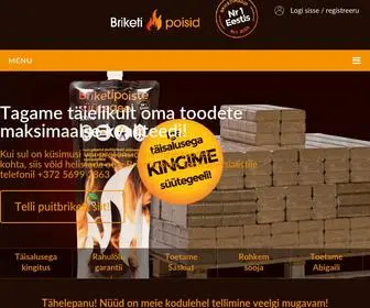 Briketipoisid.ee(Puitbrikett ja pellet) Screenshot