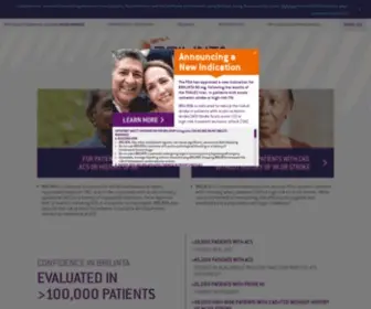 Brilintatouchpoints.com(ACS and CAD Treatment) Screenshot
