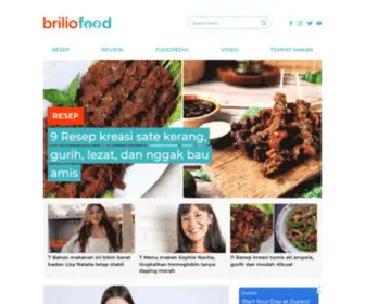 Briliofood.net(Discover the best food) Screenshot