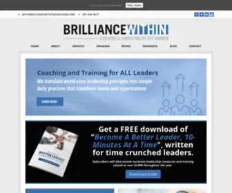 Brilliancewithincoaching.com(Brilliance Within Coaching) Screenshot