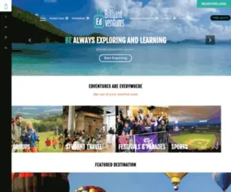 Brilliantedventures.com(Brilliant Edventures offers group & student travel packages for vacations inc) Screenshot