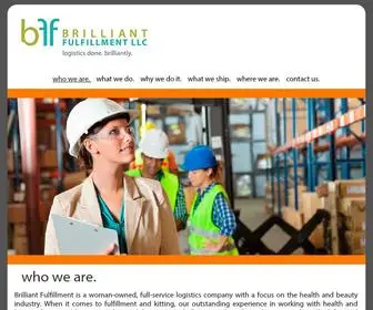 Brilliantfulfillment.com(Brilliant Fulfillment serves the Dallas and Fort Worth areas and) Screenshot