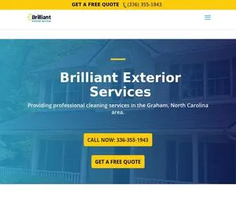 Brilliantnc.com(Brilliant Exterior Services) Screenshot