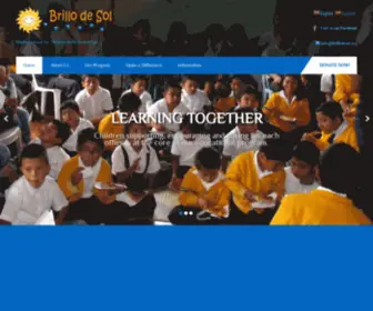 Brillodesol.org(Brighter lives for children with disabilities) Screenshot