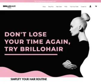 Brillohair.com(One-Step Hair Dryer and Volumizer) Screenshot