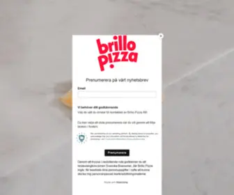 Brillopizza.se(brillopizza) Screenshot