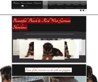 Brimkahaus.com(German Shepherd Puppies) Screenshot