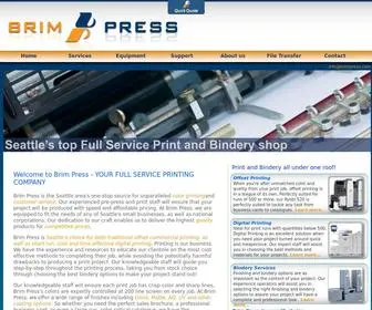 Brimpress.com(Color printing seattle) Screenshot