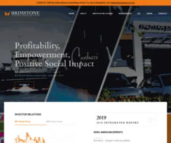 Brimstone.co.za(Brimstone Investment) Screenshot