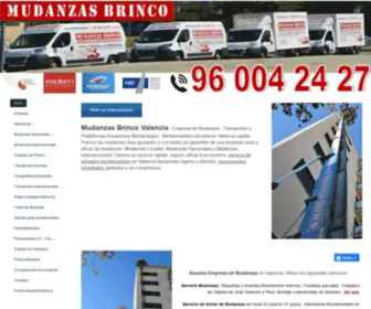 Brinco.info(Empresa Mudanzas Valencia; Mudanzas económicas) Screenshot