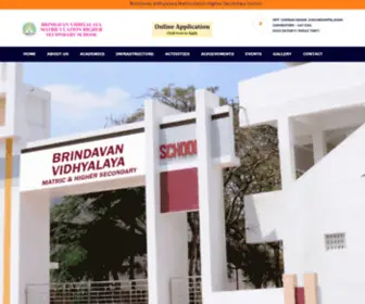 Brindavanvidhyalaya.in(BRINDAVAN VIDHYALAYA MATRICULATION HIGHER SECONDARY SCHOOL) Screenshot