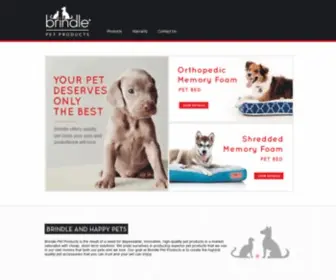 Brindlepets.com(Brindle Pet Products) Screenshot