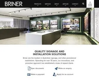 Briner.com.au(Total Signage Solutions) Screenshot