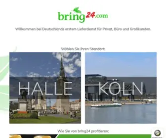 Bring24.com(Online-Supermarkt | Getränke Lieferservice Startseite Bring24) Screenshot