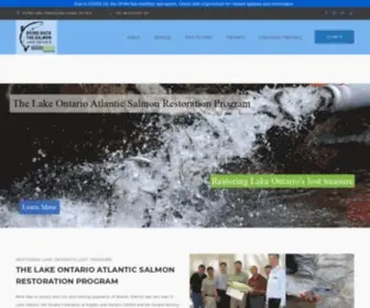 Bringbackthesalmon.ca(Lake Ontario Atlantic Salmon Restoration Program) Screenshot