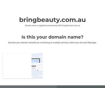 Bringbeauty.com.au(Crazy Domains) Screenshot