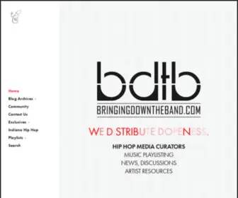 Bringingdowntheband.com(Hip Hop Playlists) Screenshot