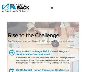 Bringingpaback.com(Helping PA businesses come back stronger than ever) Screenshot