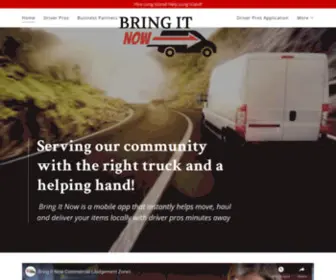 Bringitnow.net(Instant on Demand Delivery) Screenshot