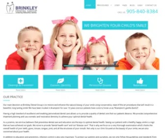 Brinkleydentalgroup.com(Finding Gentle Dentist in Brampton) Screenshot