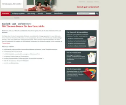 Brinkmann-Meyhoefer.de(Material, Bücher für Abitur & Grundschule Unterricht) Screenshot