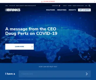 Brinksinc.com(Secure Logistics) Screenshot