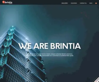 Brintia.com(IT Solutions Company) Screenshot