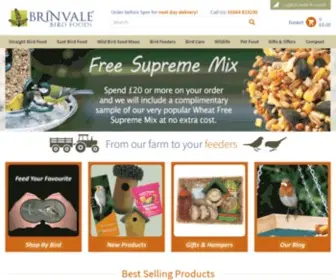 Brinvale.com(Buy Wild Bird Food & Quality Seed Mixes Online) Screenshot