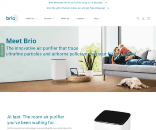 Brioairpurifier.com(Brio Air Purifier) Screenshot