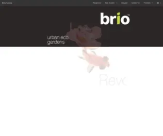 Brioaquaponics.com(Home of the Brio urban eco gardens) Screenshot