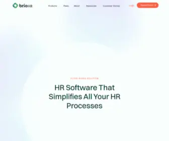 Briohr.com(All-in-one HRMS & Payroll solutions) Screenshot