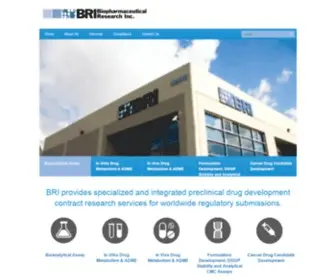 Bripharm.com(BRI Biopharmaceutical Research Inc) Screenshot