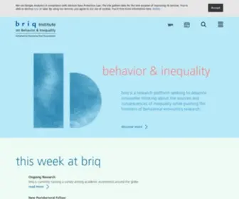 Briq-Institute.org(Institute on Behavior & Inequality) Screenshot