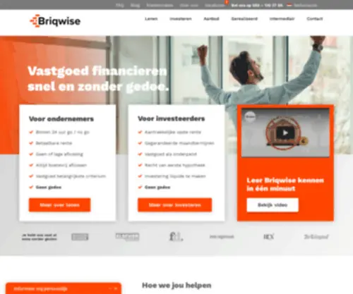 Briqwise.com(Vastgoed financieren zonder bank) Screenshot