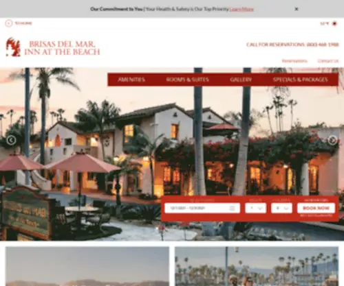 Brisasdelmarinn.com(Santa Barbara Beachfront Hotel) Screenshot