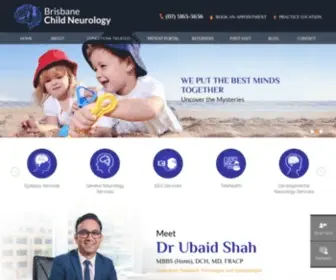 Brisbanechildneurology.com.au(Dr Ubaid Shah) Screenshot