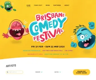 Brisbanecomedyfestival.com(Brisbane Comedy Festival) Screenshot