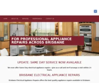 Brisbaneelectricalappliancerepairs.com.au(Brisbane Electrical Appliance Repairs) Screenshot