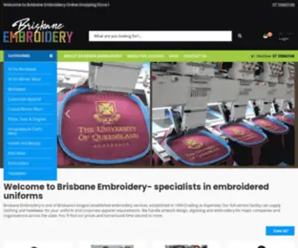 Brisbaneembroidery.com.au(Brisbane Embroidery) Screenshot