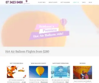 Brisbanehotairballooning.com.au(Hot Air Balloon Flights from $299) Screenshot