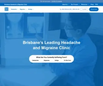 Brisbanemigraine.com.au(Migraine Specialists) Screenshot