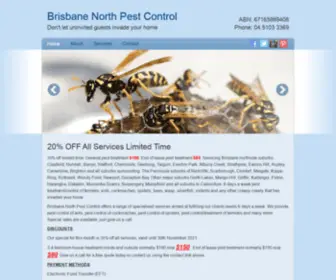 Brisbanenorthpestcontrol.com.au(Brisbane North Pest Control) Screenshot