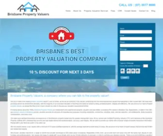 Brisbanepropertyvaluations.com.au(Certified Property Valuers Brisbane) Screenshot