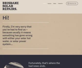 Brisbanesolarrepairs.com.au(Solar System & Solar Hot Water Repairs) Screenshot