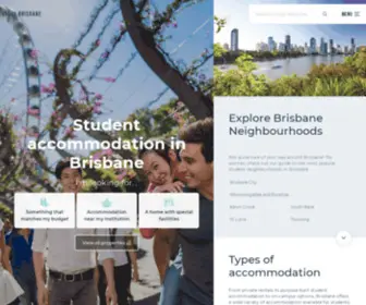 Brisbanestudentaccommodation.com(Student accommodation in Brisbane) Screenshot