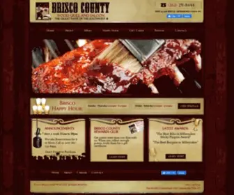 Briscocounty.net(Brisco County Wood Grill Restaurant) Screenshot